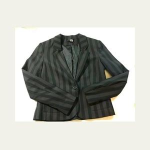 HM Black STRIPED Mixed Color HM Jacket SZ 6